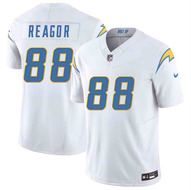 Men's Los Angeles Chargers #88 Jalen Reagor White 2025 F.U.S.E. Vapor Limited Stitched Football Jersey